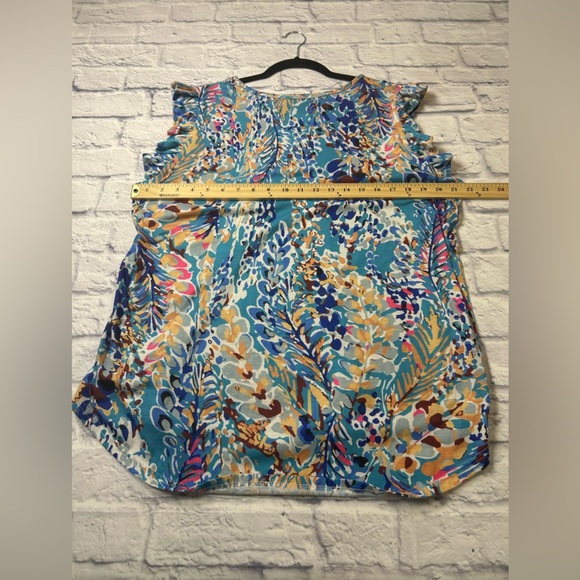 Floral Sleeveless Top - Multicolor, “Lilly Inspired” Size 2X - Picture 4 of 6